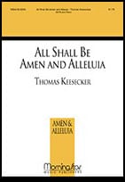 All Shall Be Amen and Alleluia SATB choral sheet music cover